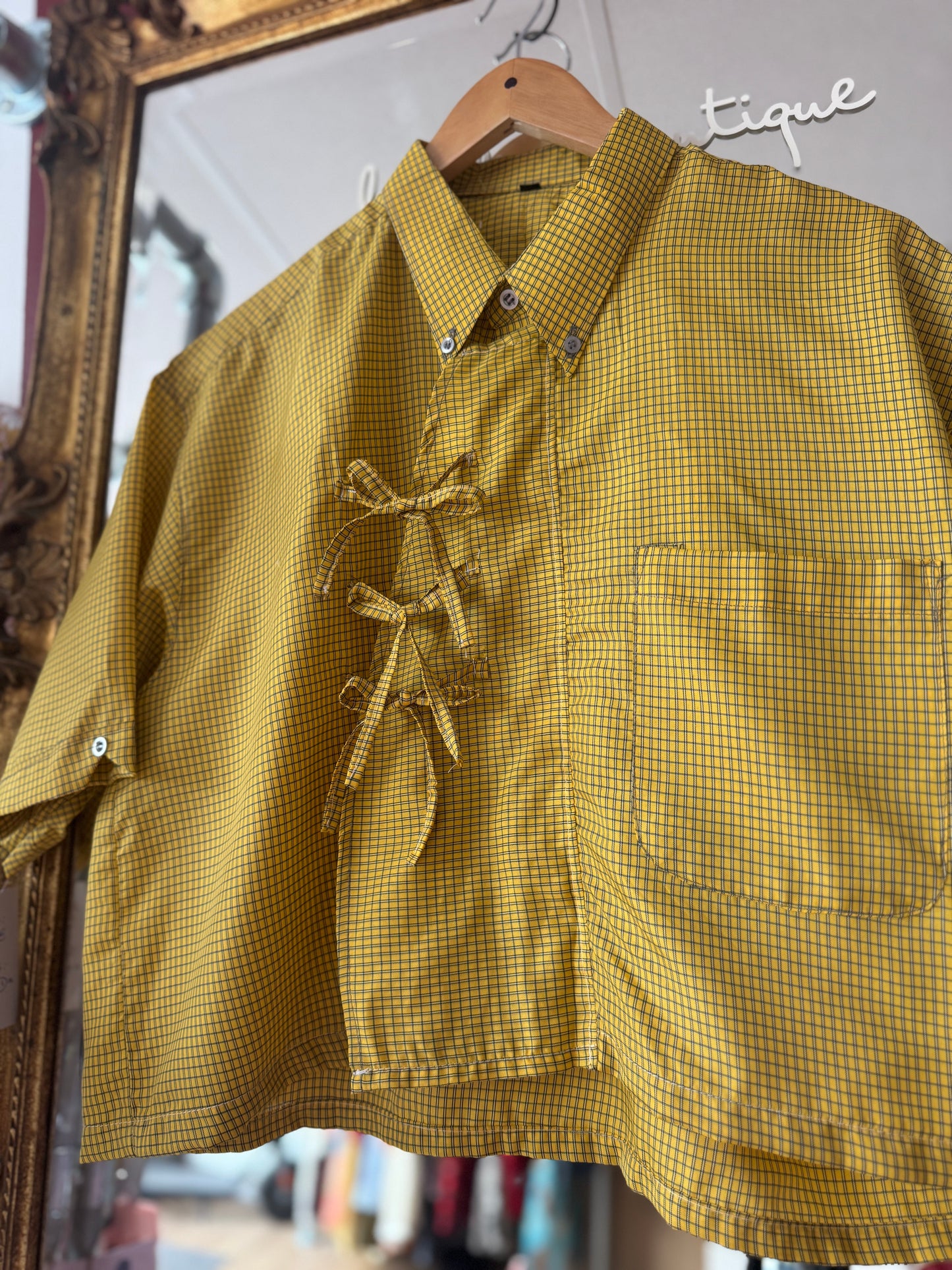 Chemise Coco - Carreaux jaune