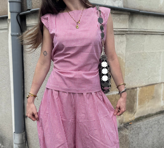 Top Lolita - Vichy rouge