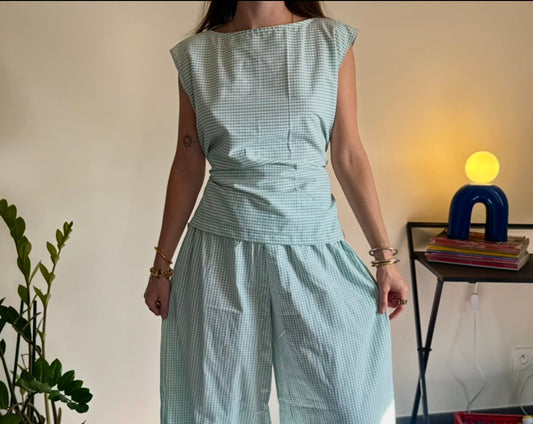 Top Lolita - Vichy Vert