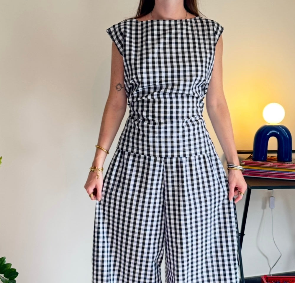 Top Lolita - Vichy Noir