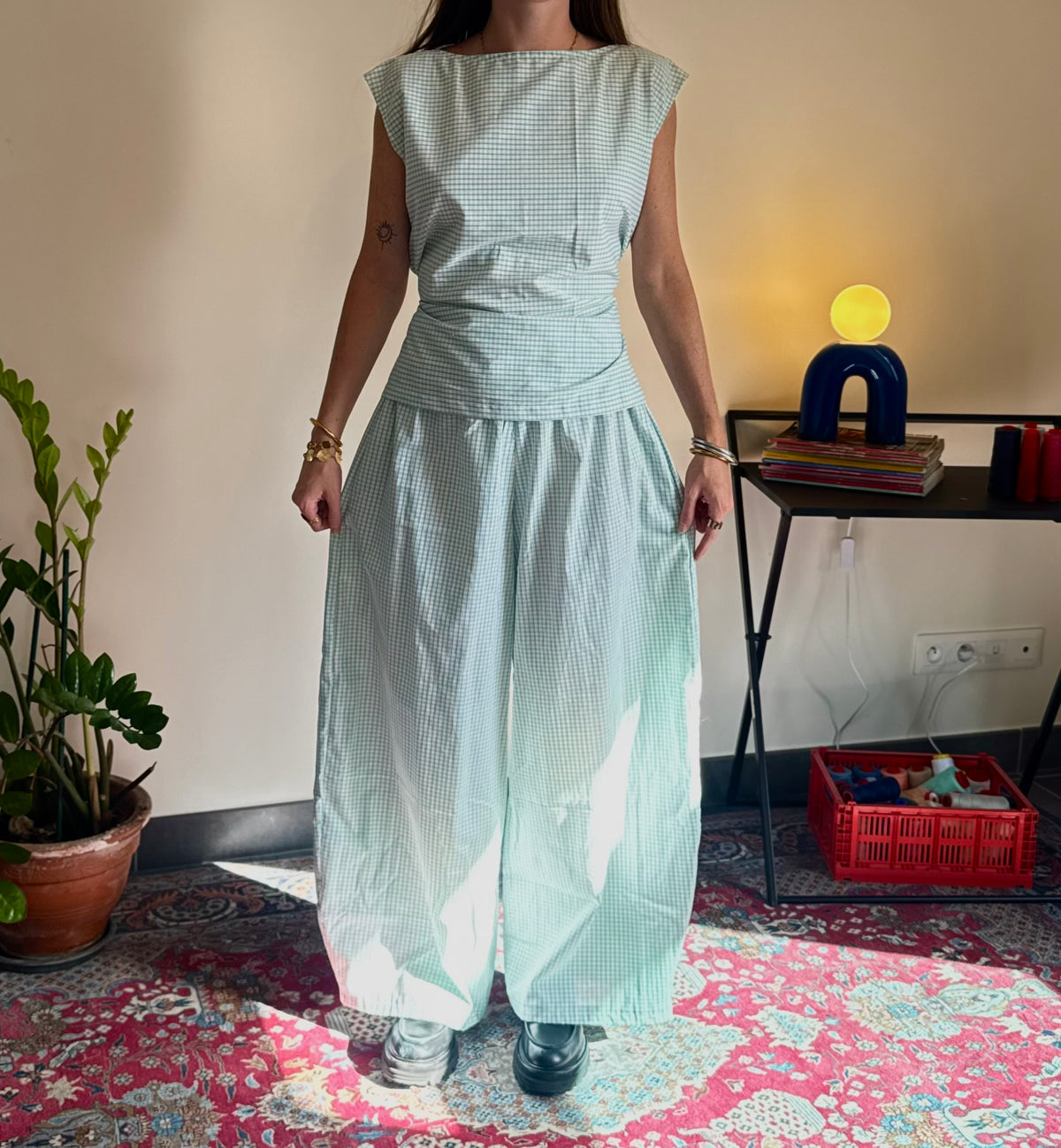 Ensemble Lolita - Vichy vert