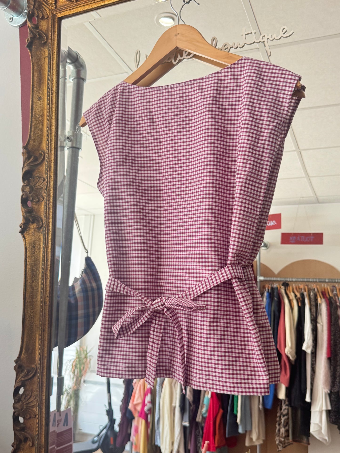 Top Lolita - Vichy prune