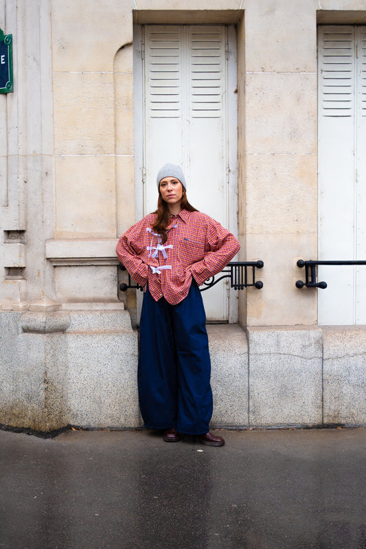 Popole trousers - Navy blue ball