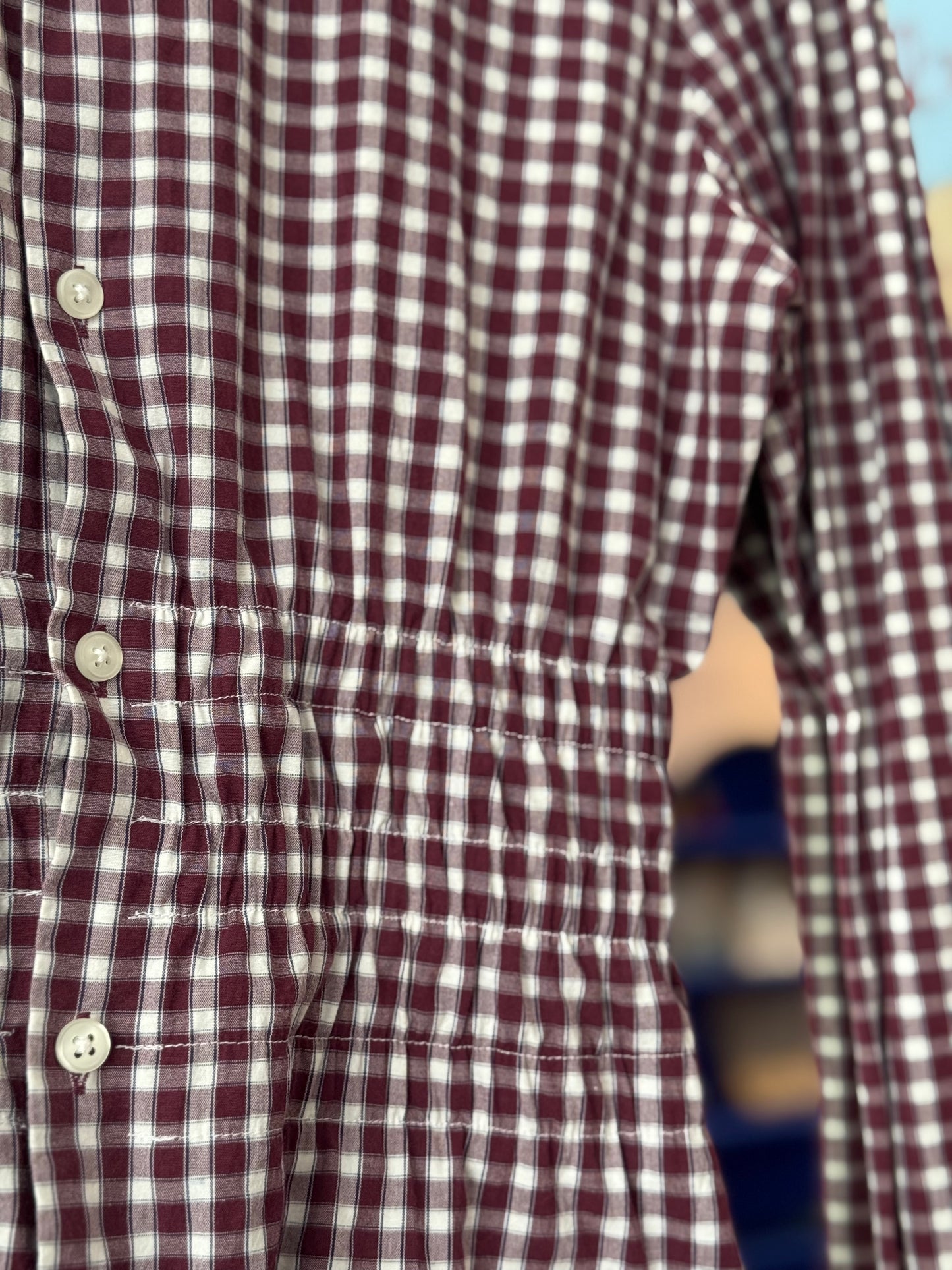Chemise Colette - carreaux bordeaux