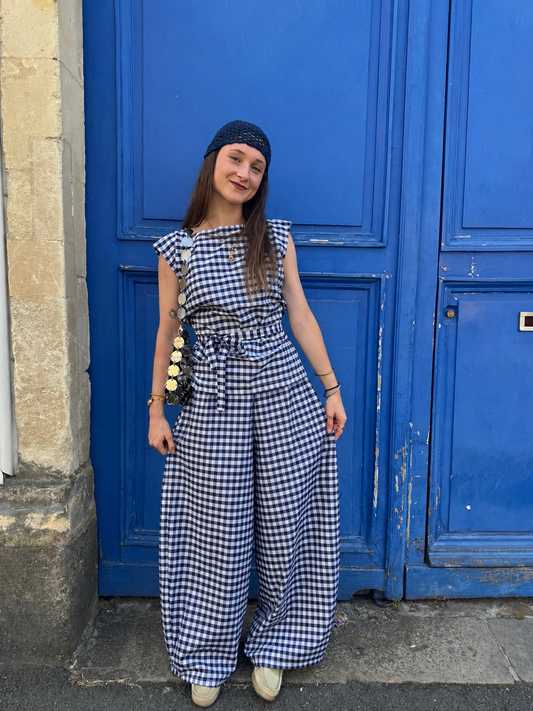 Ensemble Lolita - Vichy bleu marine