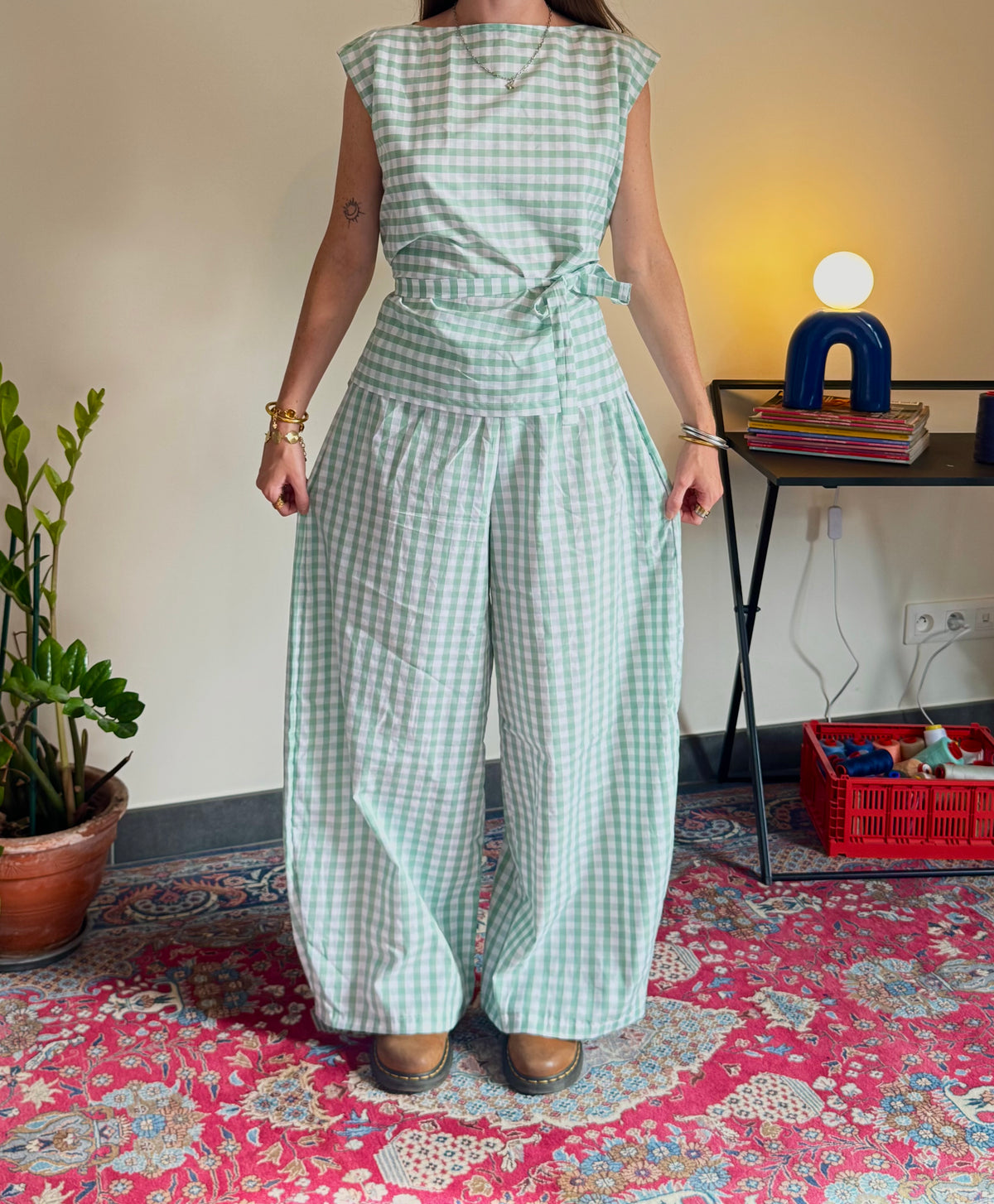 Ensemble Lolita - Vichy vert