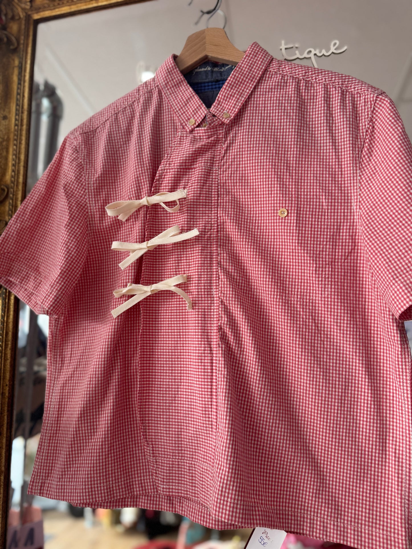 Chemise Coco - Vichy rouge