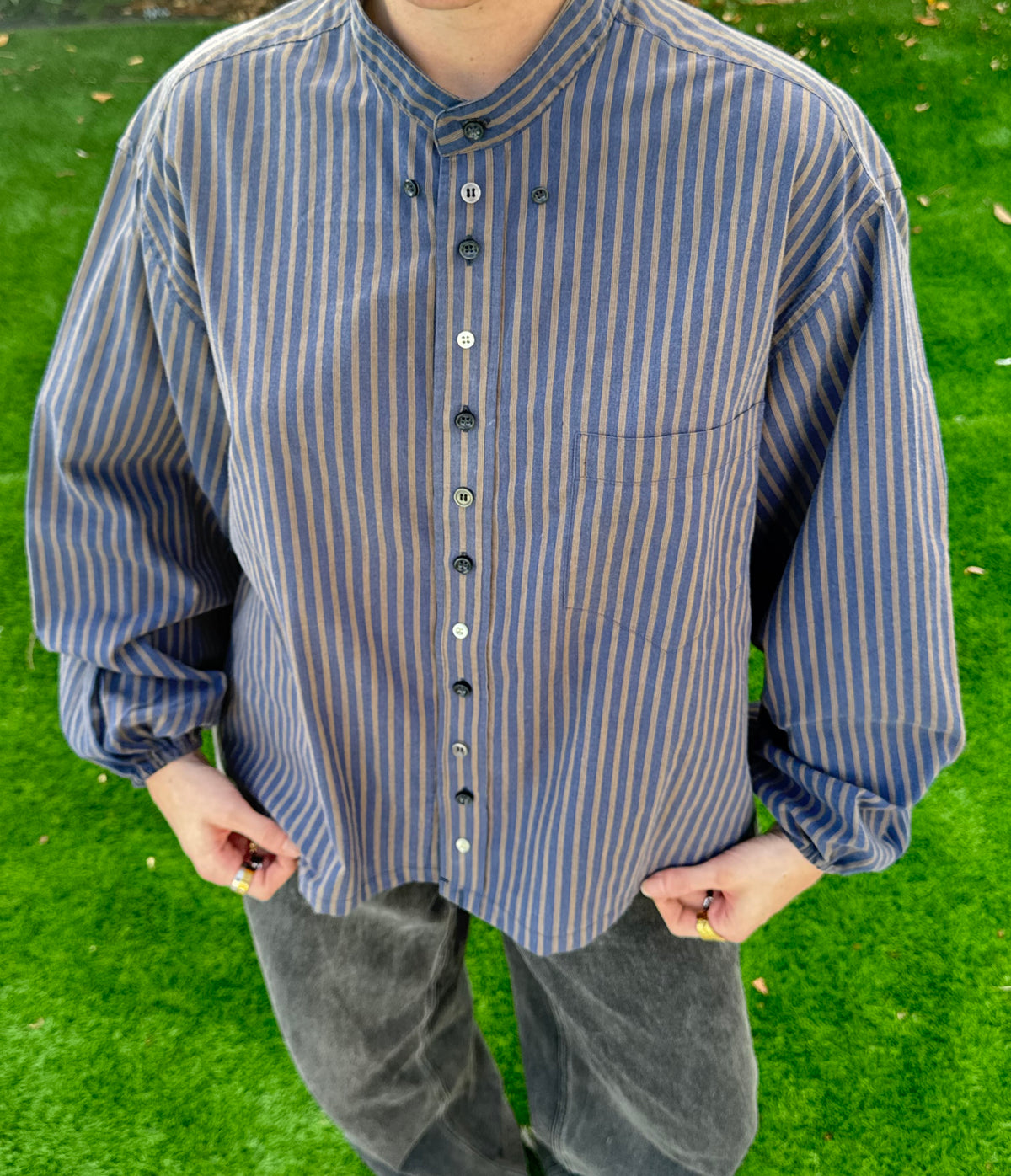 Chemise Coco - bleue à rayures