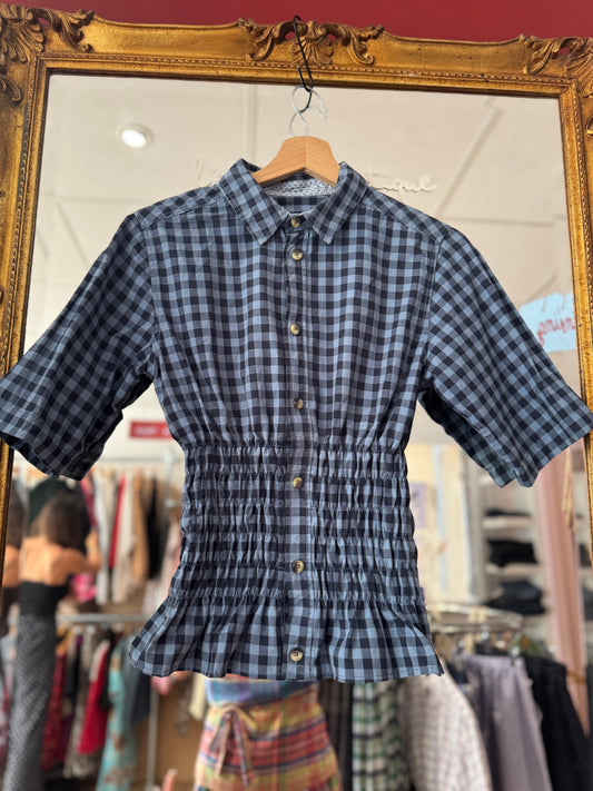 Chemise Colette - Vichy bleu