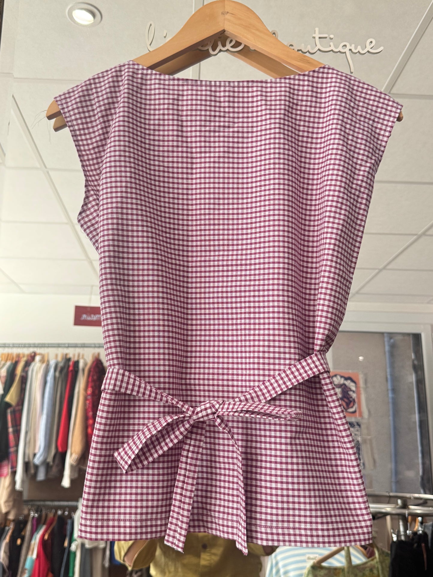 Top Lolita - Vichy prune