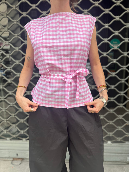 Top Lolita - Vichy rose