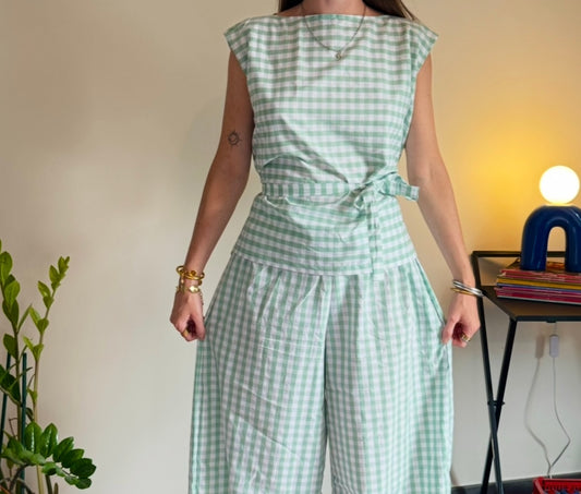 Top Lolita - Vichy vert