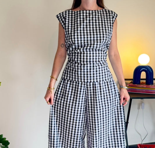 Top Lolita - Vichy Noir